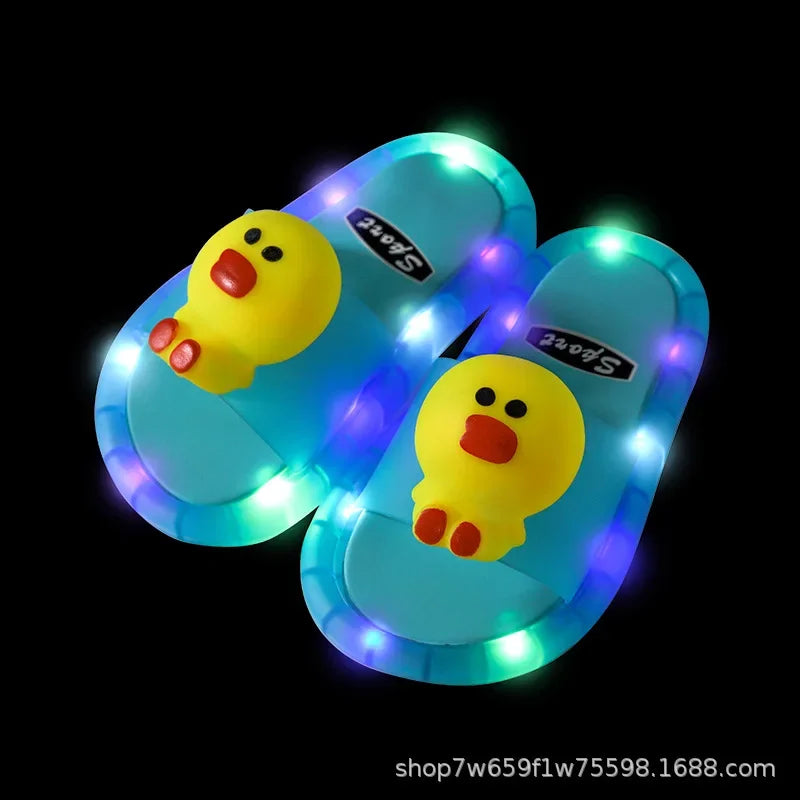 Glow-in-the-Dark Cartoon Slippers