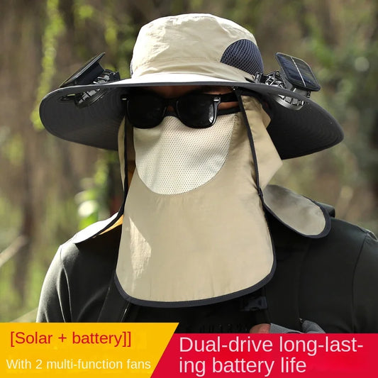 Solar-Powered Cooling Sun Hat