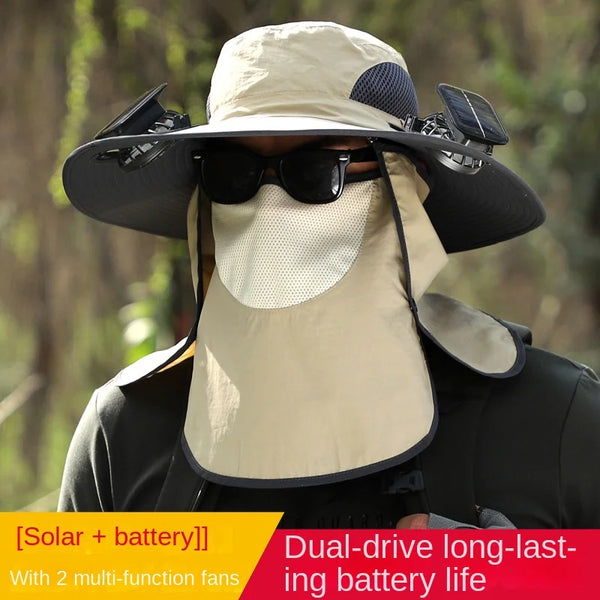Solar-Powered Cooling Sun Hat
