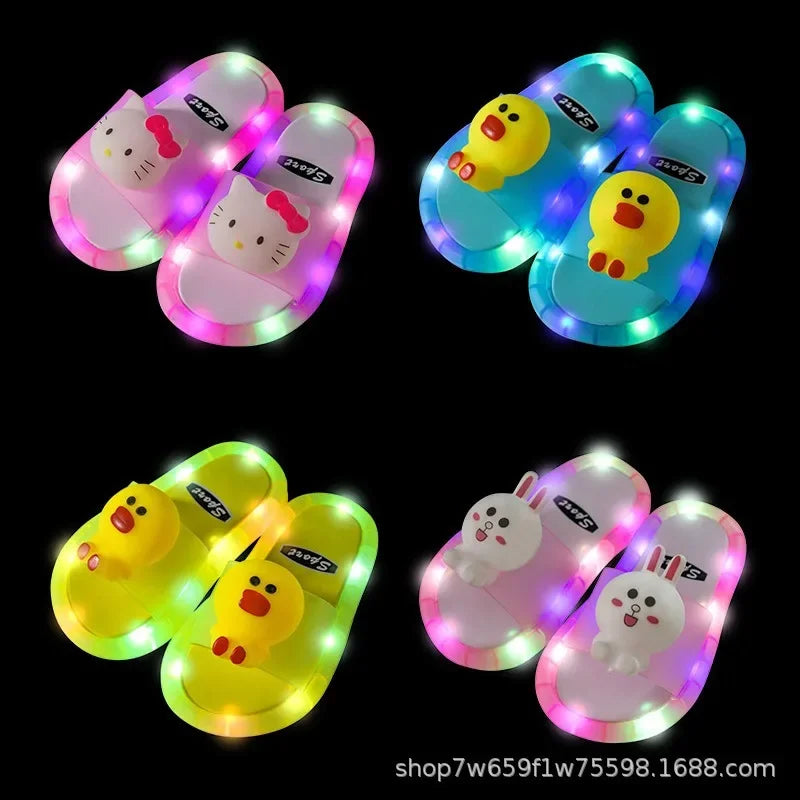 Glow-in-the-Dark Cartoon Slippers