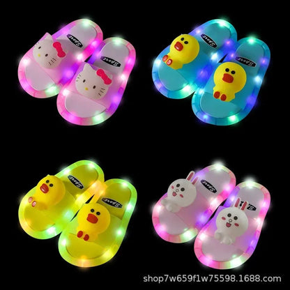 Glow-in-the-Dark Cartoon Slippers